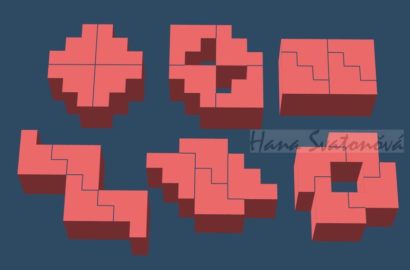 TETRIS 3, výška 5 a 6cm
