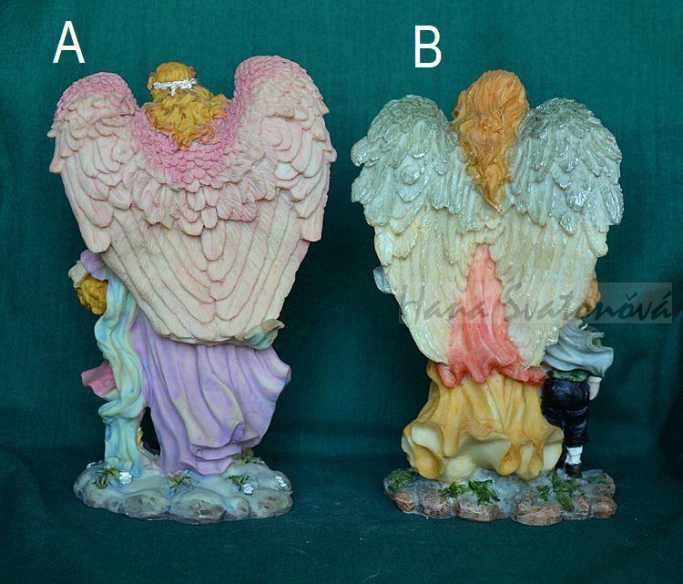 Andělka romantik - výška 14,5cm