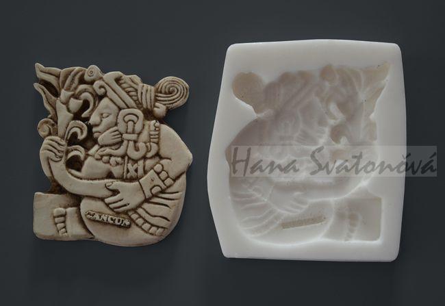 Relief - Mayský motiv 2, vel. 6x7cm