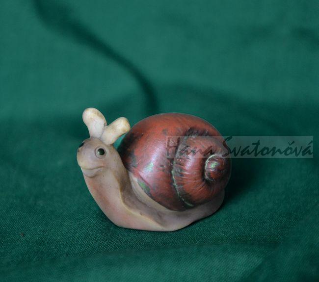 Šnek malý - výška 3cm