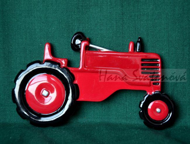 Relief Traktor, vel. 10x6cm