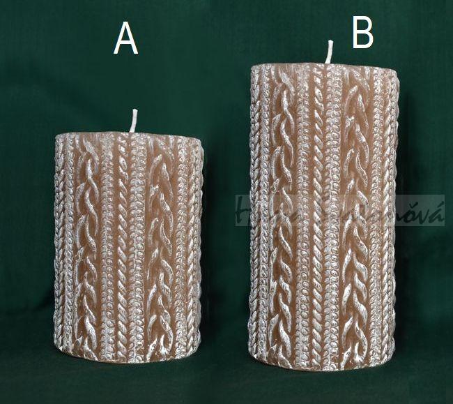 Válec pletený 2 - výška 9,5 a 13,5cm