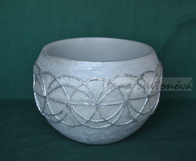 Cylindr dekor kruhy, velikost 12x8,5cm