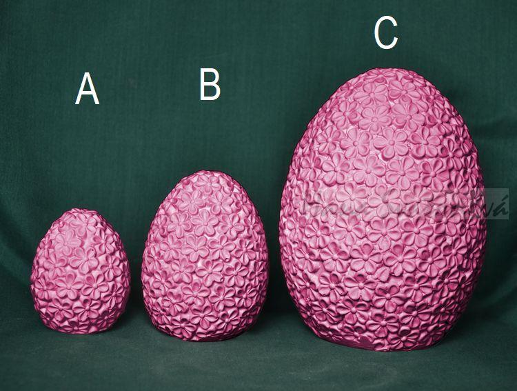 Vajíčko kvítečkové výška 6 a 8,5 a 14cm