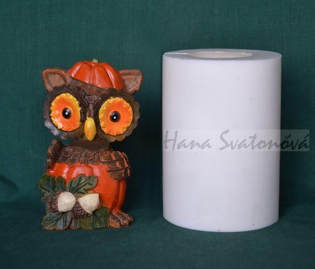 Sova halloween - výška 10,5cm