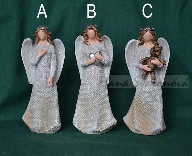 Andělíček juta - výška 9,5cm