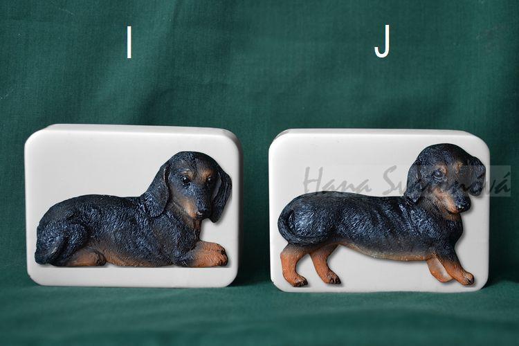 Pejsek Jezevčík 9x6,5cm