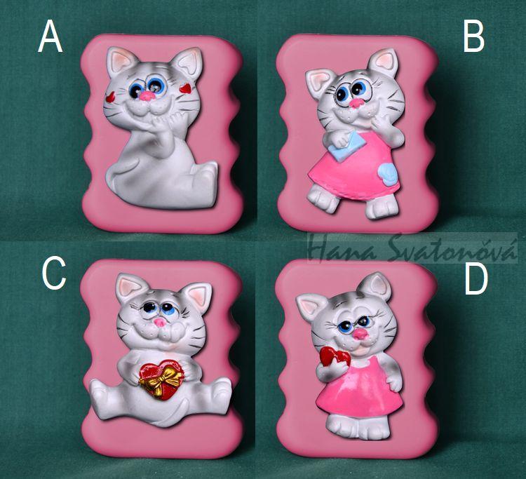 Koťata - Vlnky 5,5x7cm