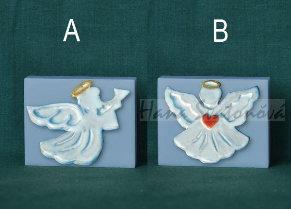 Andělíček - obdélník mini 6x4,8cm