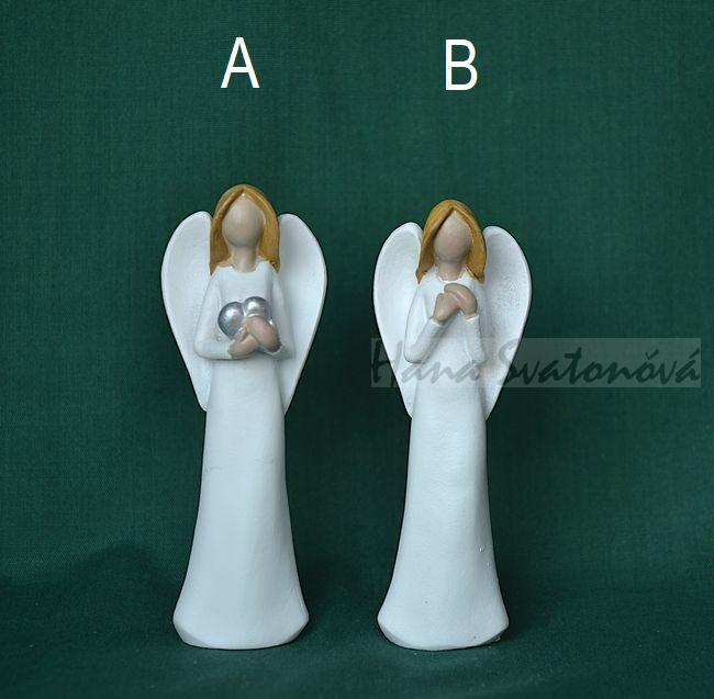 Andělíček bílý - výška 9,5cm
