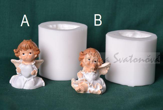 Andělky mini - výška 4,5 a 4cm