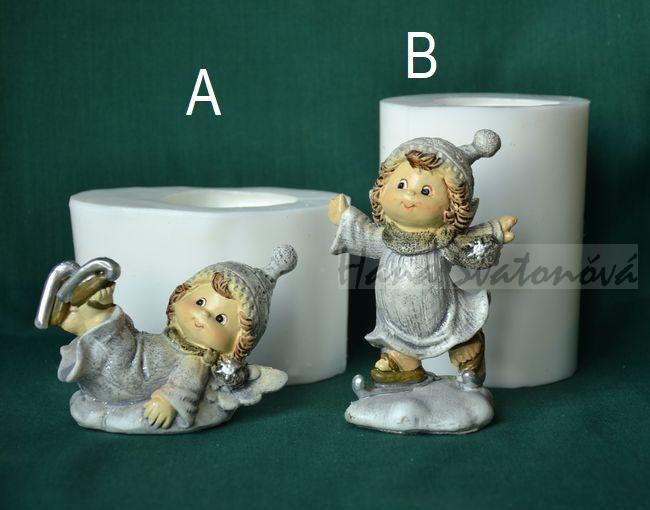 Anděl na bruslích - vel. 9 a 10cm