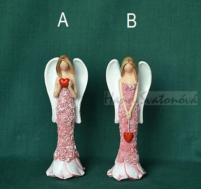 Anděl květ 2 - výška 10cm