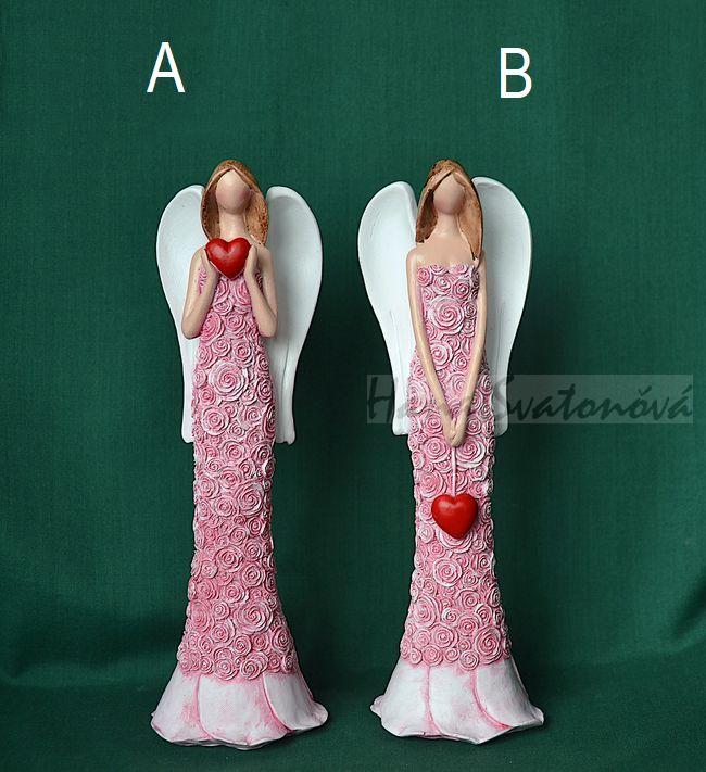 Anděl květ 2 - výška 15cm