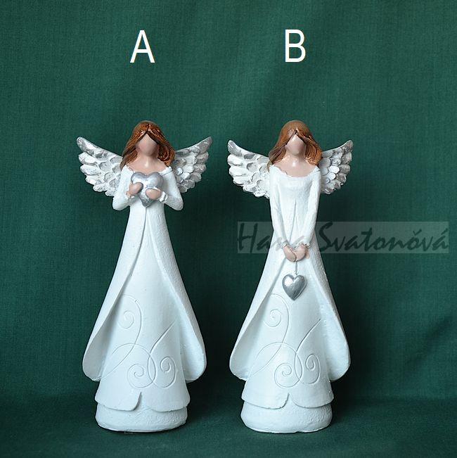 Andělka v bílém plášti - výška 10cm