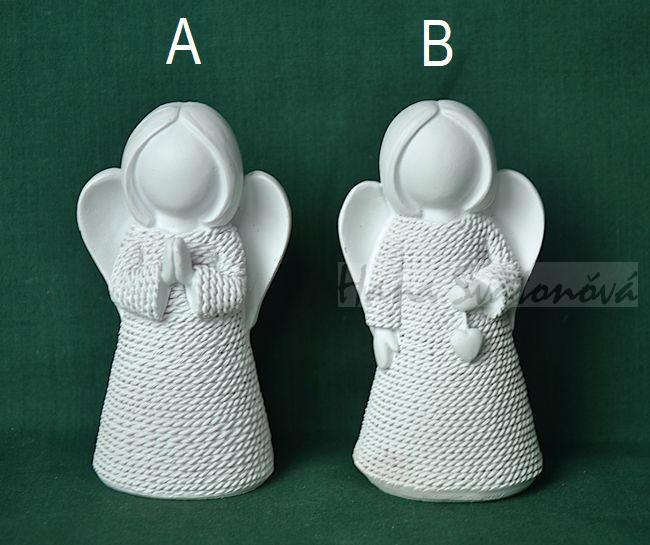 Andělka provázková - výška 10cm