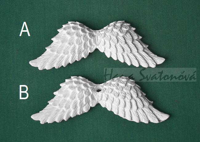Relief andělská křídla, vel. 10cm