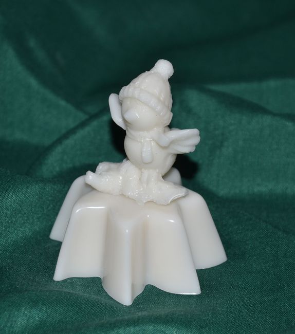 Ptáček v kulichu  (hvězda) výška 7,5cm