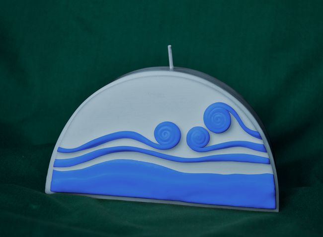 Spiralky vlnky Půlkruh - výška 7cm