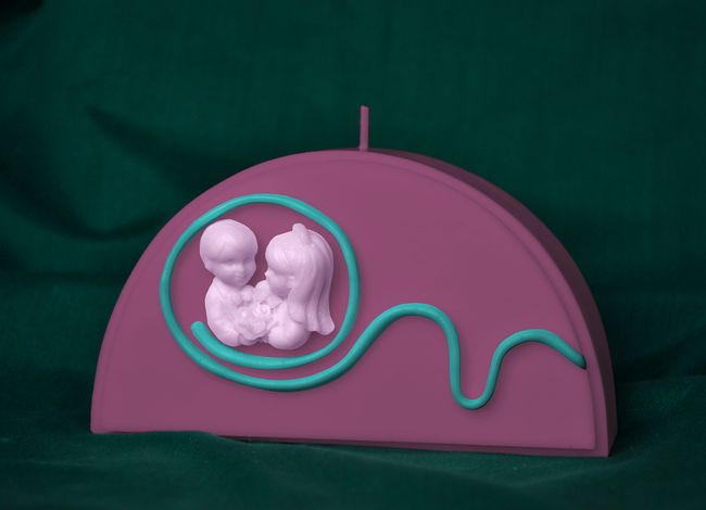Spirálky svatba Půlkruh - výška 7cm