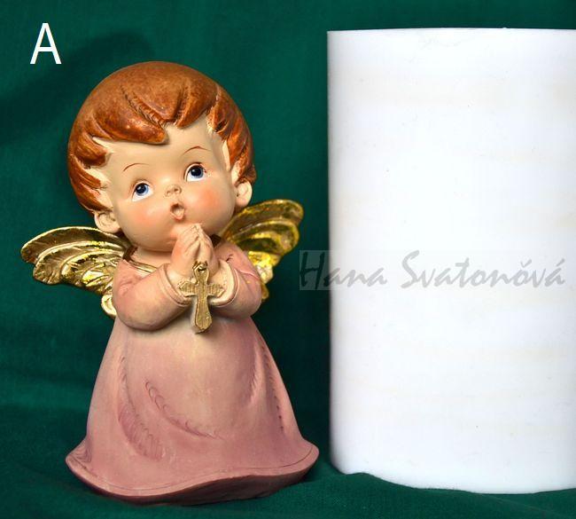 Andělíček buclatý - výška 12,5cm
