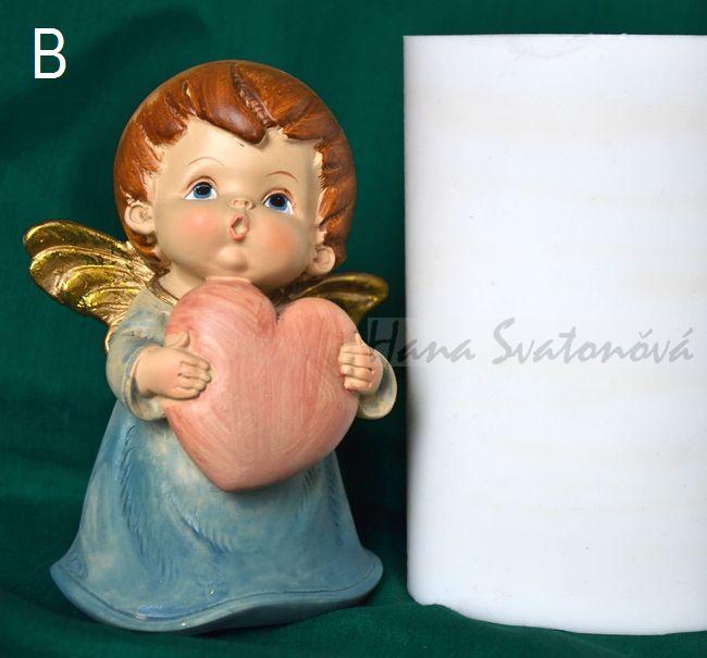 Andělíček buclatý - výška 12,5cm