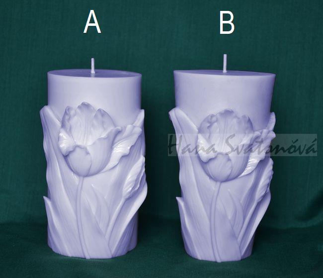 Tulipány Válec - výška 12,3 a 12,5cm