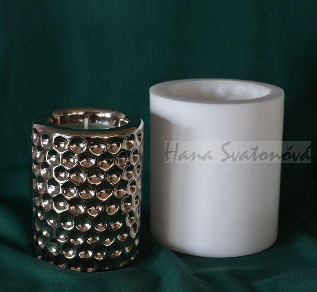 Válec stříbrný - výška 5-12cm