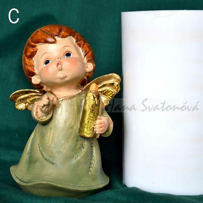 Andělíček buclatý - výška 12,5cm