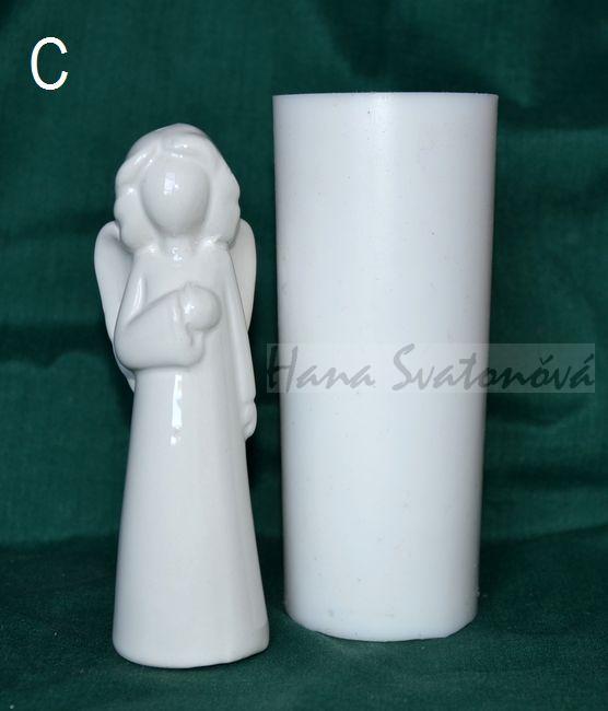 Anděl bílý - výška 13cm